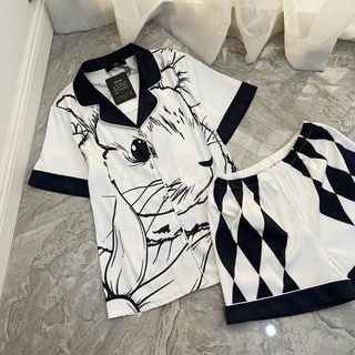 ĐỒ BỘ PYJAMA NỮ XƯỚC THIẾT KẾ IN FULL