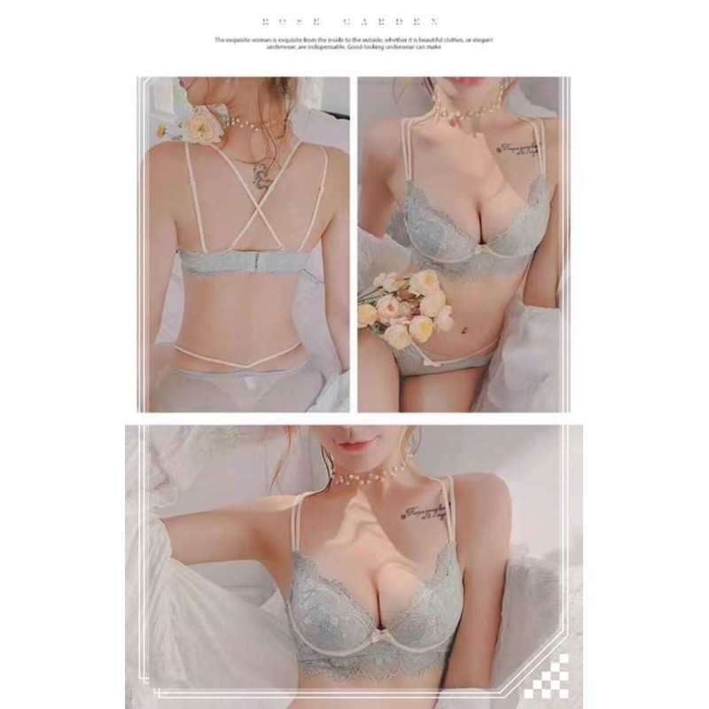[Hot Hè] Bộ Đồ Lót Ren Cao Cấp (Kèm Đệm Lót Rời) Dành Cho Ngực To,Ngực Vừa | BigBuy360 - bigbuy360.vn