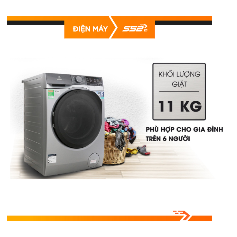 Máy giặt Electrolux Inverter 11kg EWF1141AESA - Hàng Chính Hãng