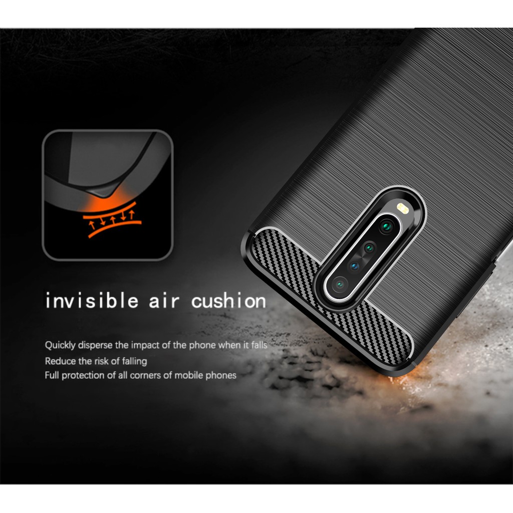 Ốp lưng Xiaomi Redmi K30 K30i Poco X2 🔥FREE SHIP🔥 Cacbon phay xước chống sốc chống vân tay
