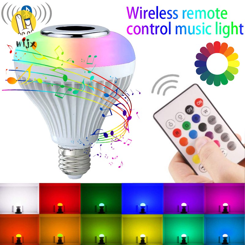 Bóng Đèn Led Không Dây Bluetooth Điều Khiển Từ Xa Phong Cách Hàn Quốc Dùng Để Trang Trí Nhà