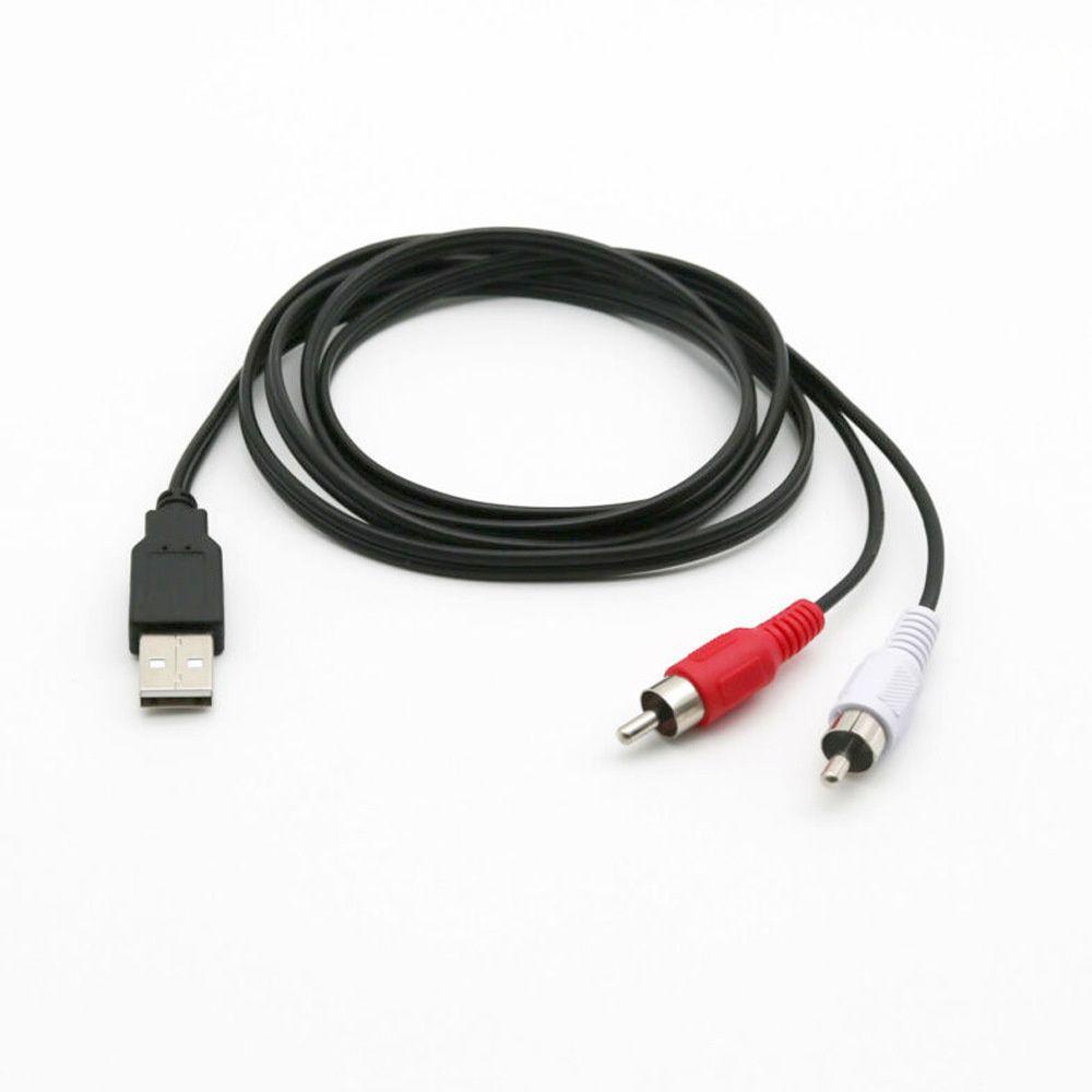 Dây Cáp Âm Thanh Nối Dài 1.5M Cổng USB A Với 2 Cổng RCA