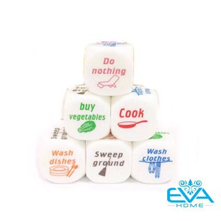 Bộ 2 Viên Xí Ngầu Chia Việc Nhà Housework Dice