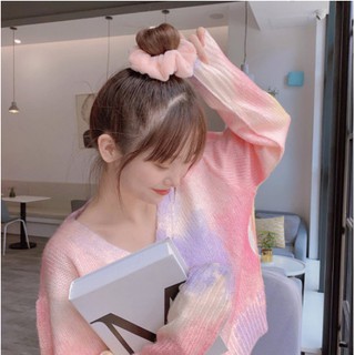 Dây cột tóc lông nhung mềm mịn scrunchies