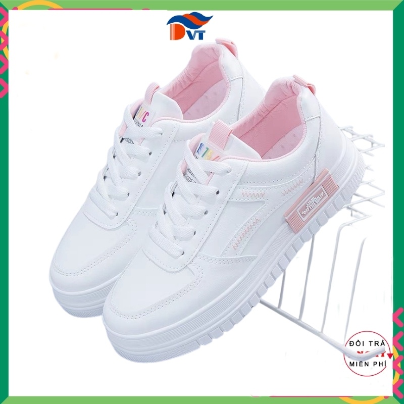 Giày thể thao nữ, giày nữ sneaker Đế Cao Da Mềm Kiểu Dáng Hàn Quốc DVT 1017707