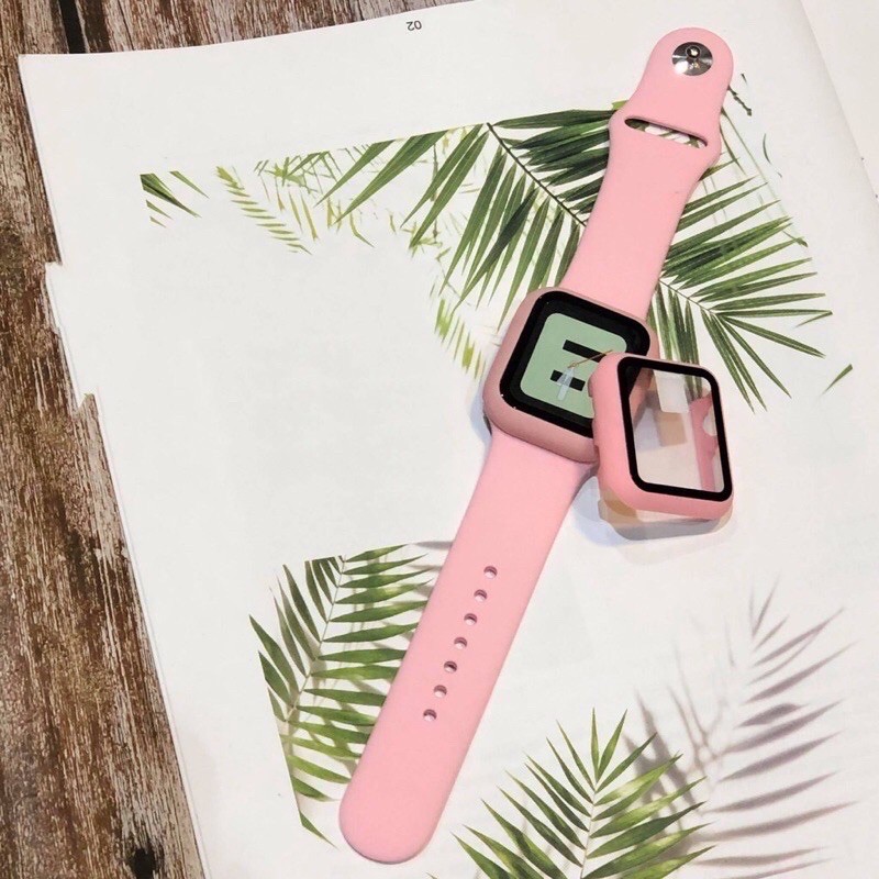 Combo siêu hot gồm bảo vệ + kính và dây đeo apple watch cho apple watch series 1,2,3,4,5 size 38,40,42,44mm