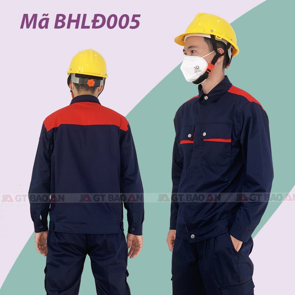 Bộ Quần Áo Công Nhân Bảo Hộ Lao Động Trong Nghành Cơ Khí, Xây Dựng Đủ Màu, Size