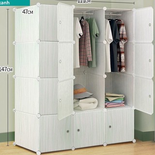 Tủ nhựa ghép 12 ngăn