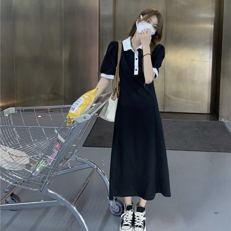 Đầm Polo Dáng Chữ A Tay Ngắn Ôm Eo Thời Trang Mùa Hè 2022 Mới