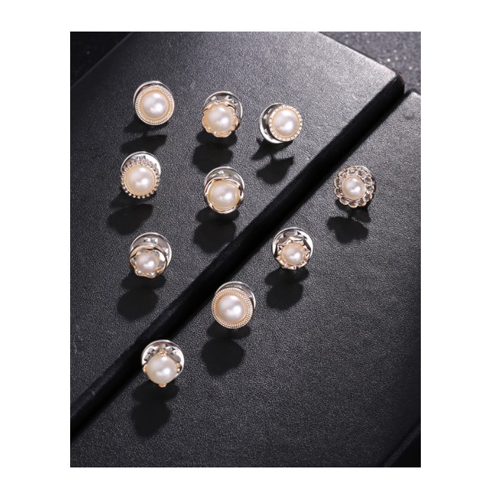 Sét 10 cái ghim khuy áo mẫu mới GC110