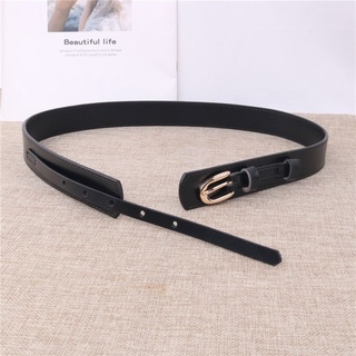 (Belt)Thắt lưng nữ bản nhỏ đen da Pu AUSHE