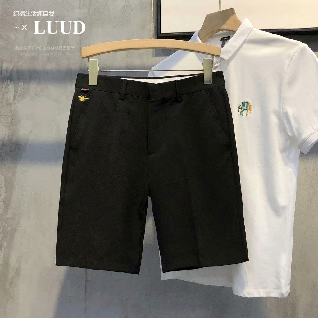 Quần Dài Dáng Ôm Không Ủi Thêu Họa Tiết Chú Ong Thời Trang Mùa Hè Cho Nam