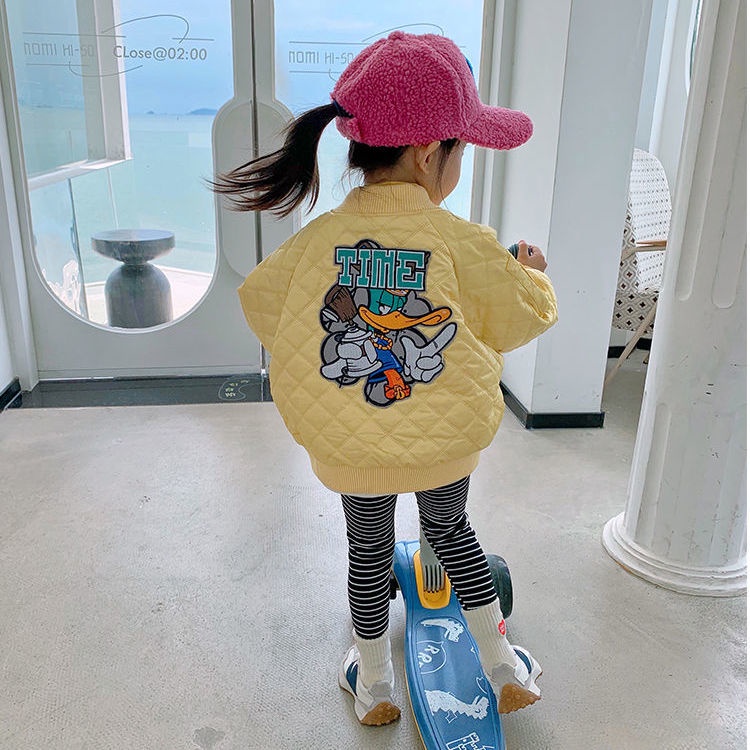 ❤Áo Khoác Bóng Chày Thời Trang Thu Đông Hàn Quốc 2021 Cho Bé Gái