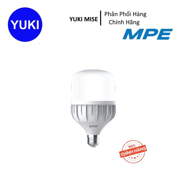 Bóng LED Bulb MPE 20W/ 30W/ 40W/ 50W Hiệu Suất Ổn Định, Tuổi Thọ 30.000H, Thiết Kế Hiện Đại – Hàng Chính Hãng