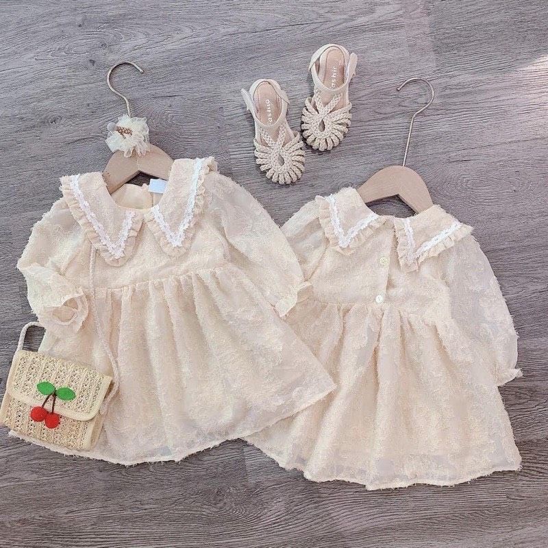 VÁY BABYDOL DÀI TAY MÀu BE CHO BÉ GÁI