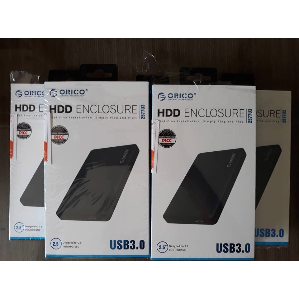 Box ổ cứng 2.5 Orico 2577U3 / 2139U3 / 2020U3 / 2588U3 Sata 3.0 - Dùng cho HDD, SSD BH 12 THÁNG-Hộp đựng ổ cứng
