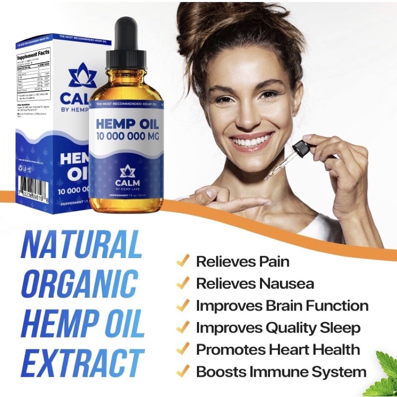 Dầu hạt gai dầu hữu cơ nguyên chất Hеmp Oil 10.000.000mg GummiMi 30ml USA