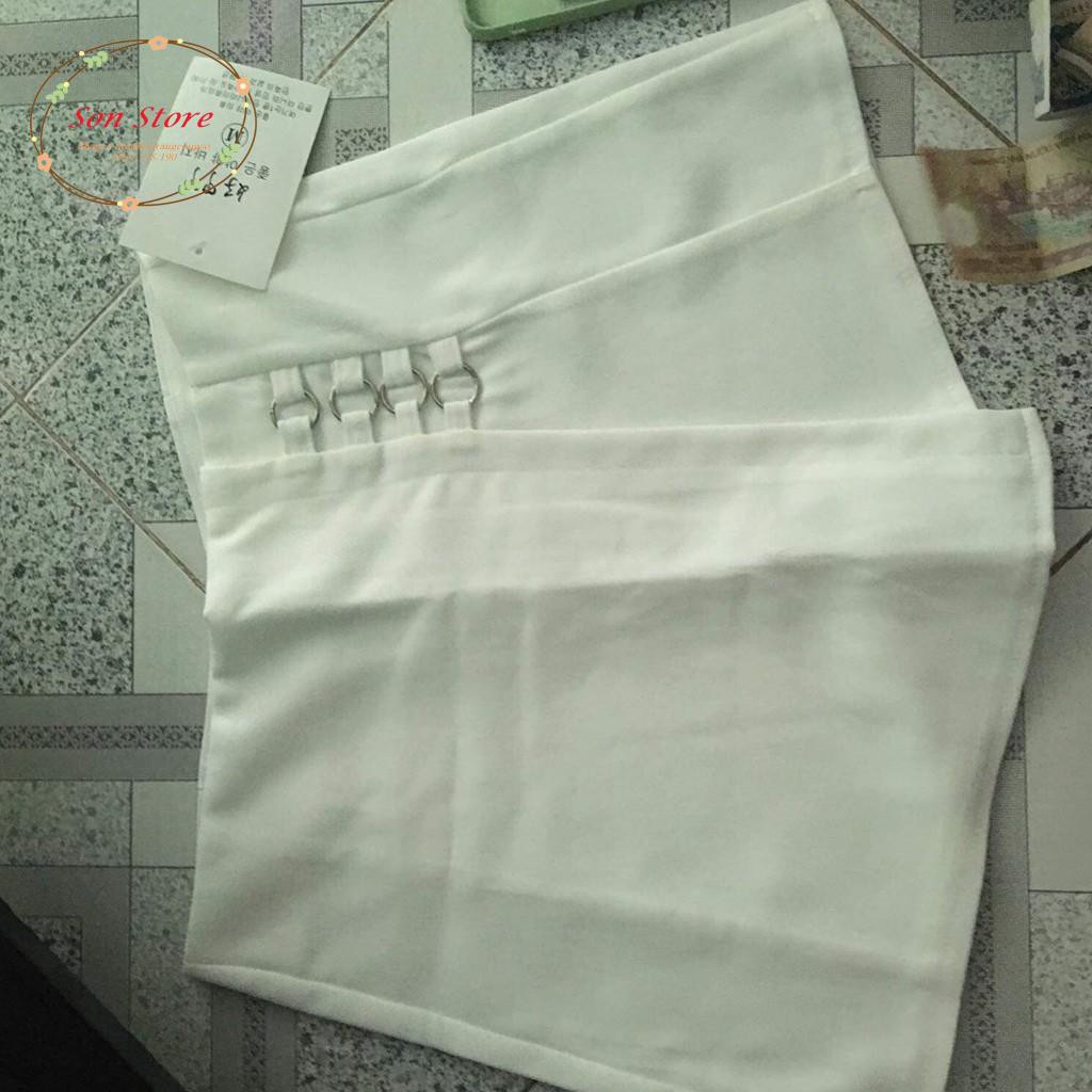 Quần giả váy vạt trước kèm khuyên tròn | BigBuy360 - bigbuy360.vn