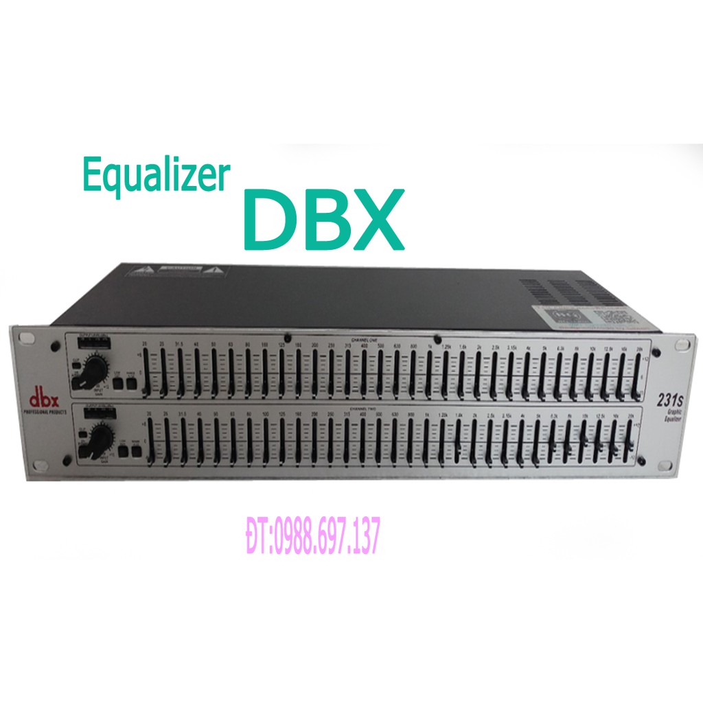 lọc xì equalizer cao cấp DBX 231S - TẶNG 2 DÂY CANON