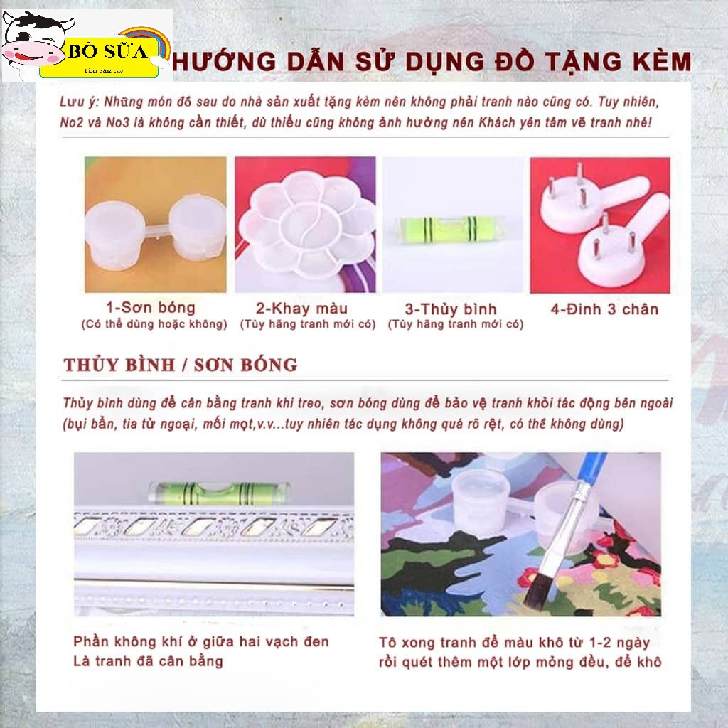 Khung dày 2.5cm Tranh sơn dầu số hóa mã " Tranh trừu tượng" size 40x50cm đã căng khung và đầy đủ phụ kiện