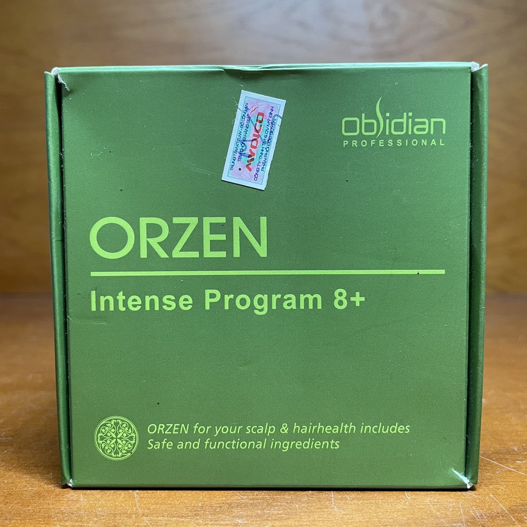 Tinh dầu chống rụng và tăng trưởng kích thích mọc tóc Orzen Intense Program 8+ Obsidian 6mlx8