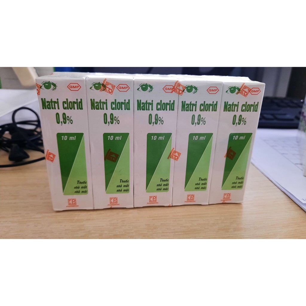 Nước muối sinh lý nhỏ mắt mũi 10ml- Efticol + Natri clorid 0.9%