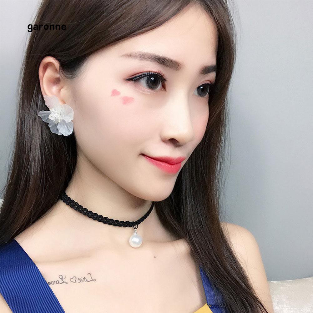 Khuyên Tai Hình Bông Hoa Phong Cách Hàn Quốc Xinh Xắn Dành Cho Nữ