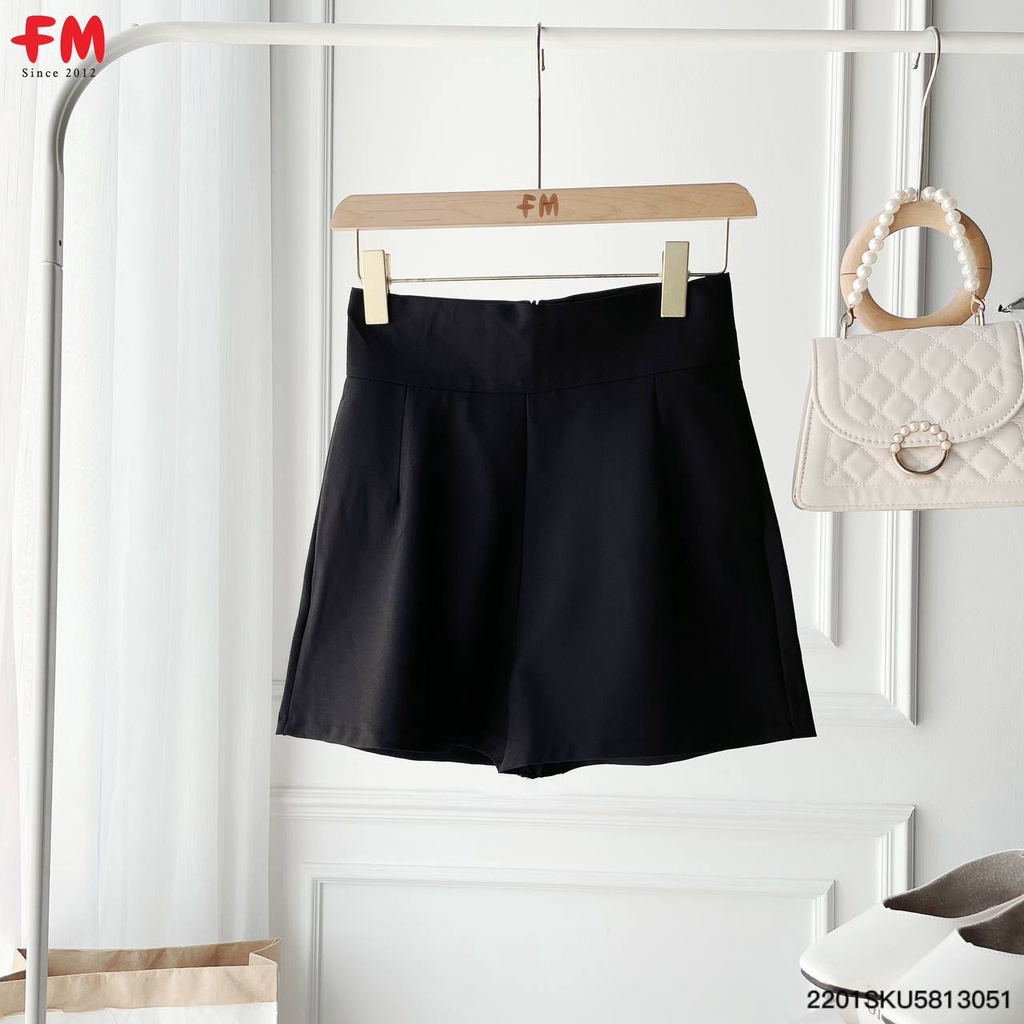 Quần đùi kaki nữ FMSTYLE giả váy lưng cao ống rộng cao cấp phong cách Hàn Quốc hiện đại trẻ trung 220130503
