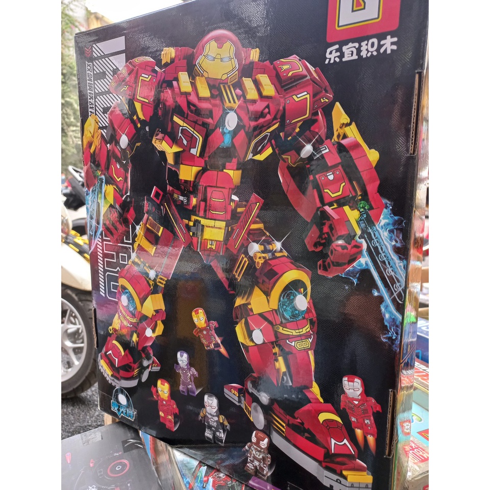 Đồ chơi lắp ráp Hulkbuster Twin Sword 76068 Robot Marvel Superheroes đồ chơi cho bé đồ chơi thông minh