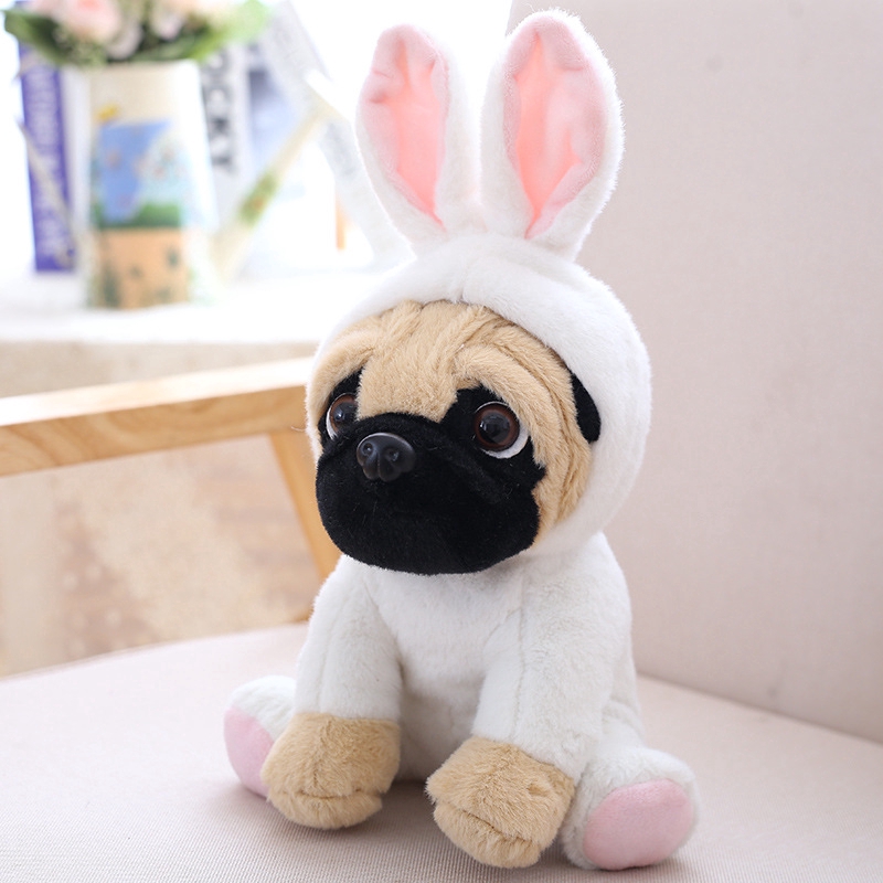 Thú nhồi bông đồ chơi hình chó pug mềm mại đáng yêu 20cm