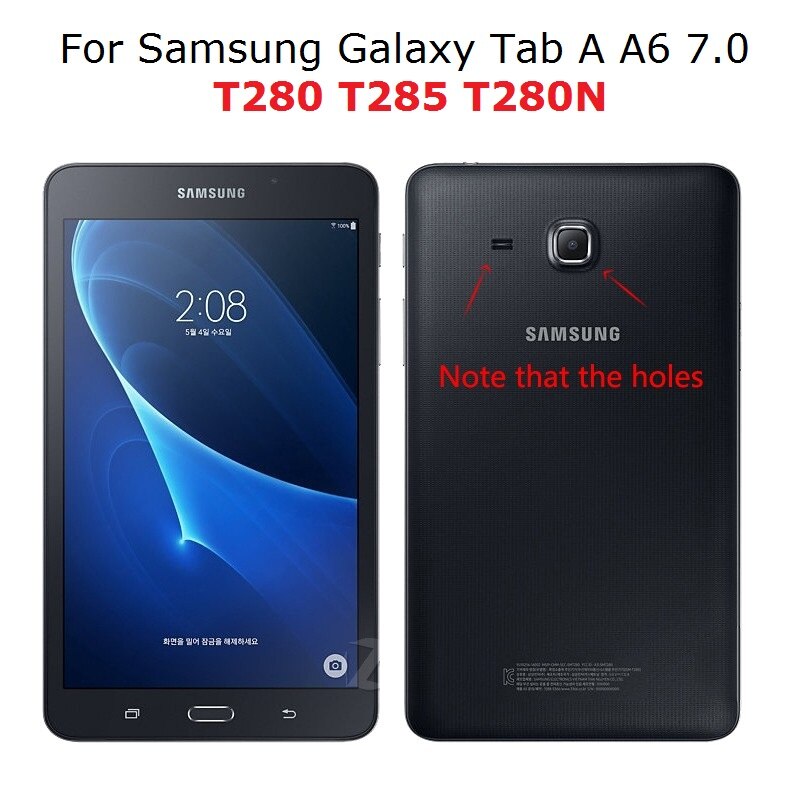 Bao da máy tính bảng da PU có đế xoay 360 độ cho Samsung Galaxy Tab A A6 7.0 2016 SM-T280 T285