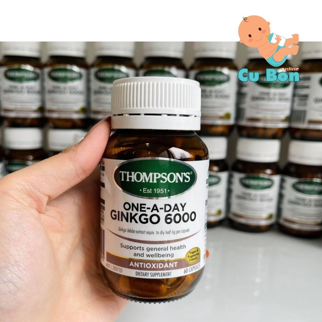 viên uống Bổ Não Hàm Lượng Cao Thompson's One A Day Ginkgo 6000mg Cho Người Lớn 60 viên của úc