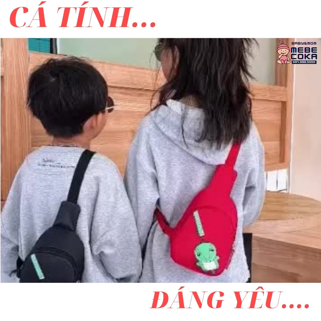 Túi đeo chéo cho bé hình khủng long, túi trẻ em mini đi chơi – du lịch phong cách hàn quốc siêu cute, ngộ nghĩnh.