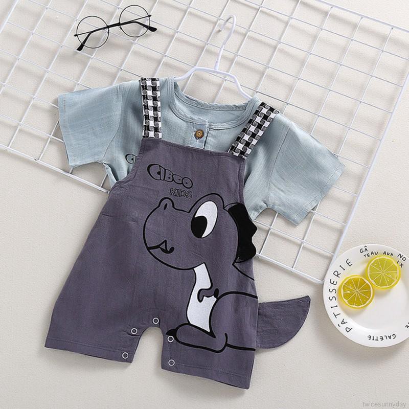 Set quần áo hoạt hình xinh xắn dành cho bé gái