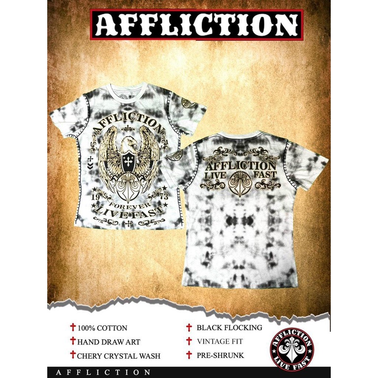 Áo Affliction đại bàng bông lúa cao cấp