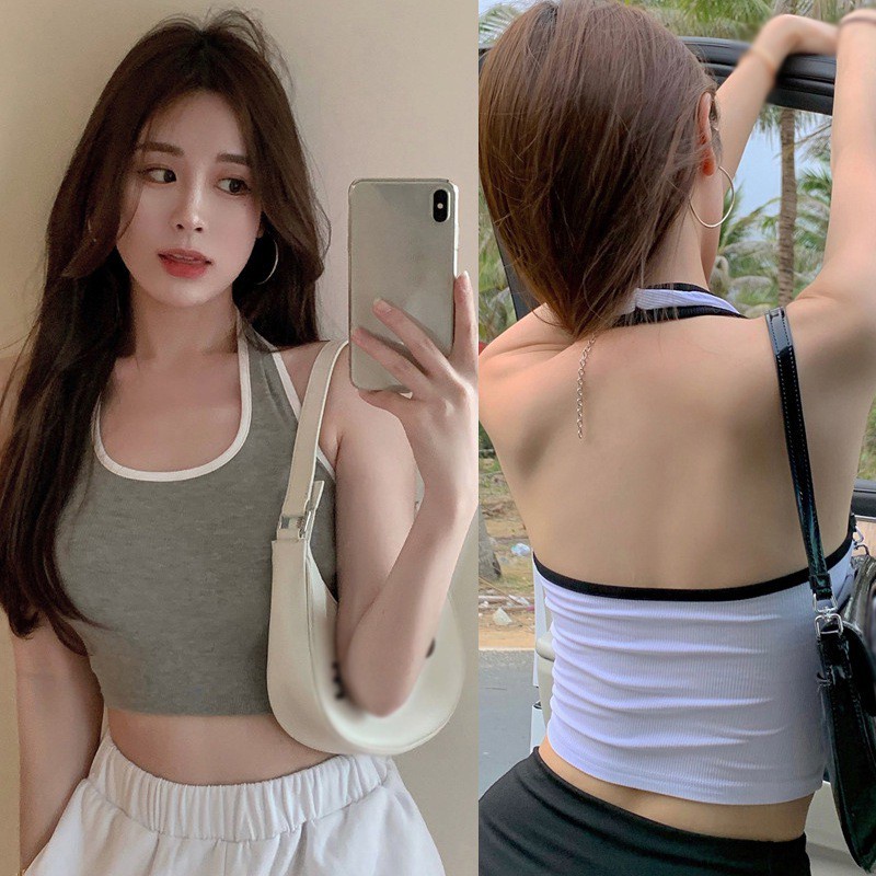 Áo Tank Top Màu Sắc Đơn Giản Quyến Rũ Cho Nữ