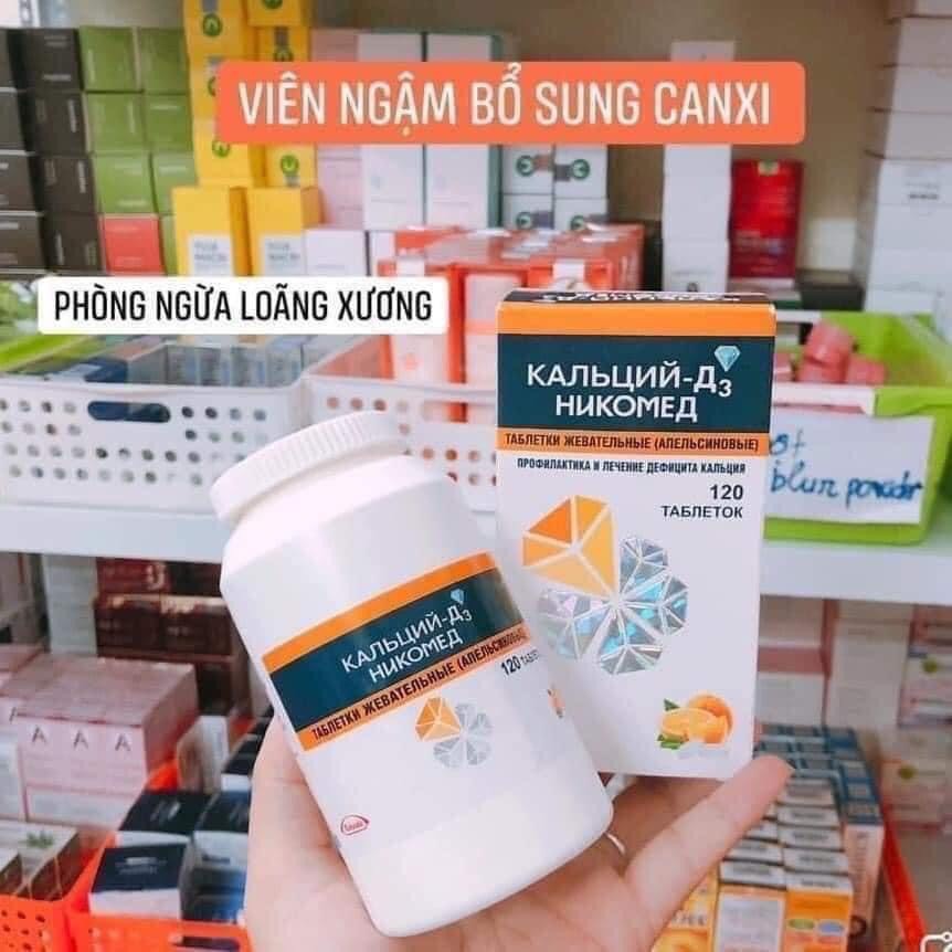 Canxi D3 Nga tăng chiều cao cho trẻ 5T+, hộp 120V - Bachduongrushop