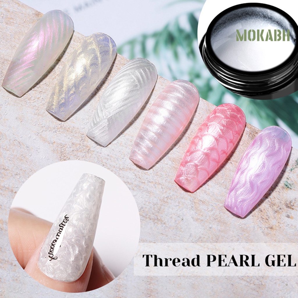 Sơn Móng Tay Gel UV 7ml Với Vỏ Ngọc Trai Cực Quang Trong Suốt