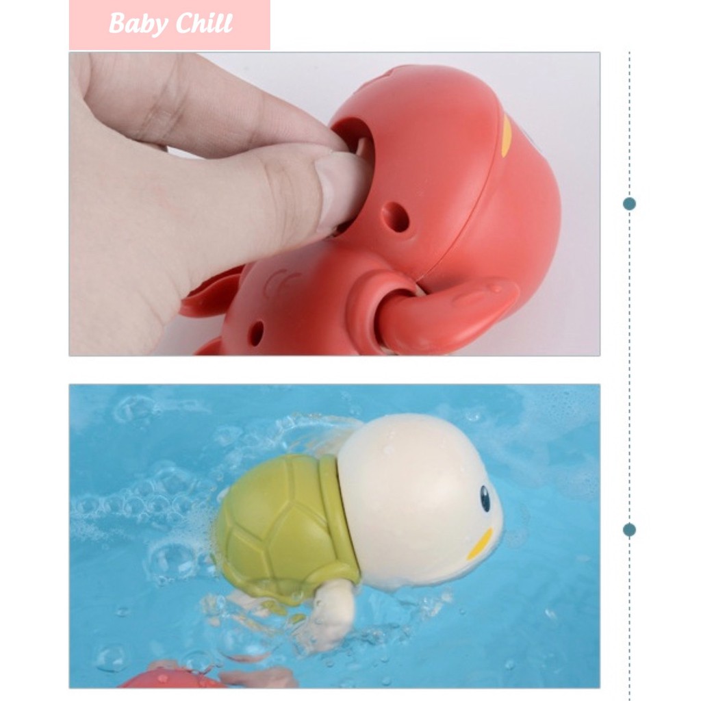 Rùa con bơi lội - Rùa bơi chậu tắm cho bé - Baby Chill