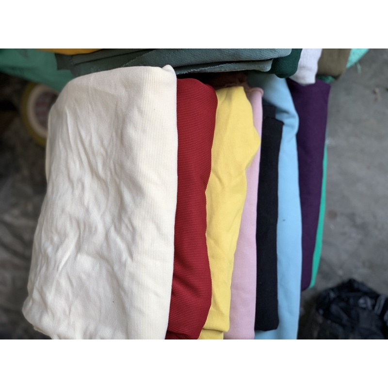 Vải thun gân hàng xuất dư