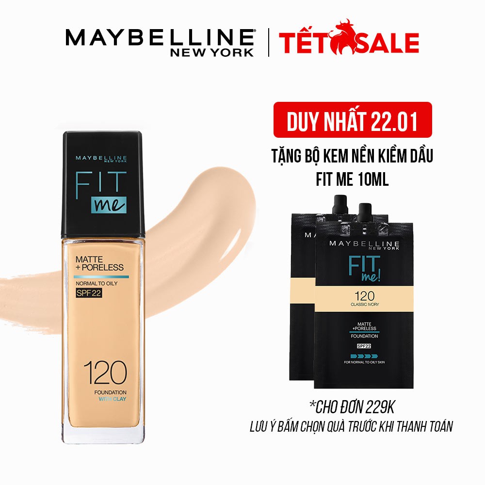 Kem Nền Mịn Nhẹ Kiềm Dầu Chống Nắng Fit Me Maybelline New York Matte SPF 22 30ml #8