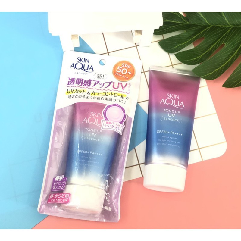 🍓Free Ship🍓Kem Chống Nắng Nâng Tông Da Skin Aqua Tone Up UV Essence SPF 50+ PA++++ 80g