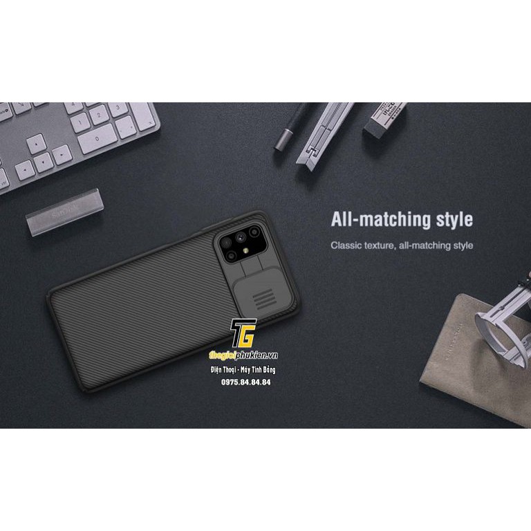 Ốp lưng bảo vệ Camera Samsung Galaxy M51 chính hãng NILLKIN CamShield