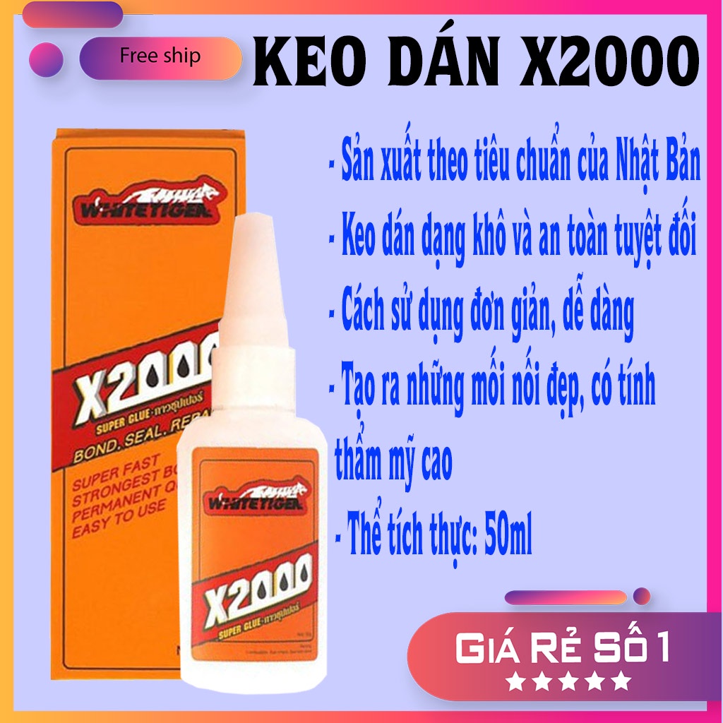 🚚Ship Toàn Quốc🚚 Keo siêu dính X2000 gắn kết mọi vật liệu tạo vết mối nối mượt mà, Keo nước dính không mùi không độc hại