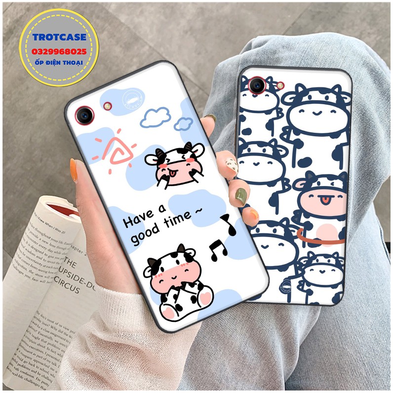 [ OPPO ] Ốp lưng điện thoại OPPO A71 / A83 - in hình bò sữa Moo và bò sữa âm nhạc cùng với bò sữa hello đẹp | BigBuy360 - bigbuy360.vn