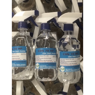 cồn sát khuẩn 70 độ, cồn ethylic 70%, cồn thực phẩm chai  500 mL