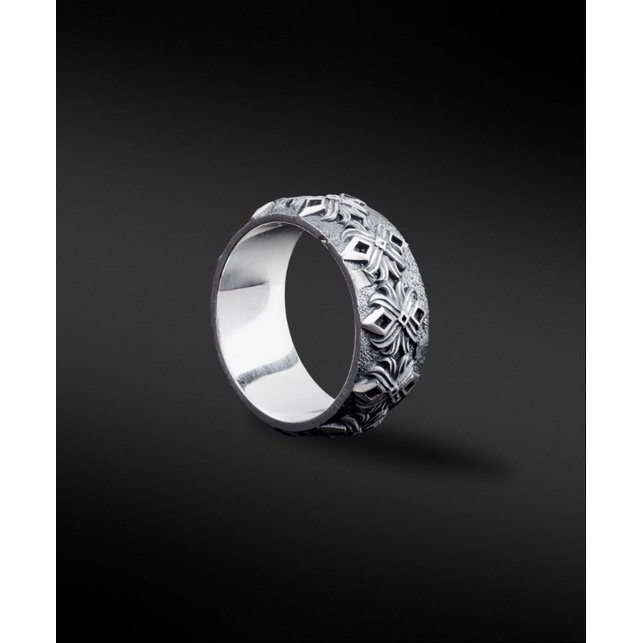 Nhẫn bạc nam, nữ HeliSilver Lotus Loop Helios Original S925