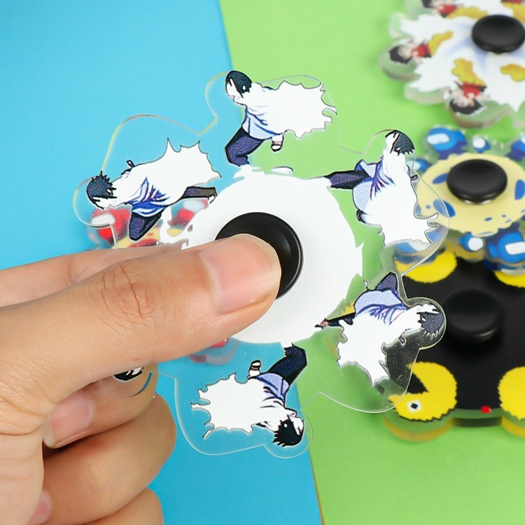 [hàng mới]Con Quay Đồ Chơi Fidget Spinner Edc, Họa Tiết Rằn Ri