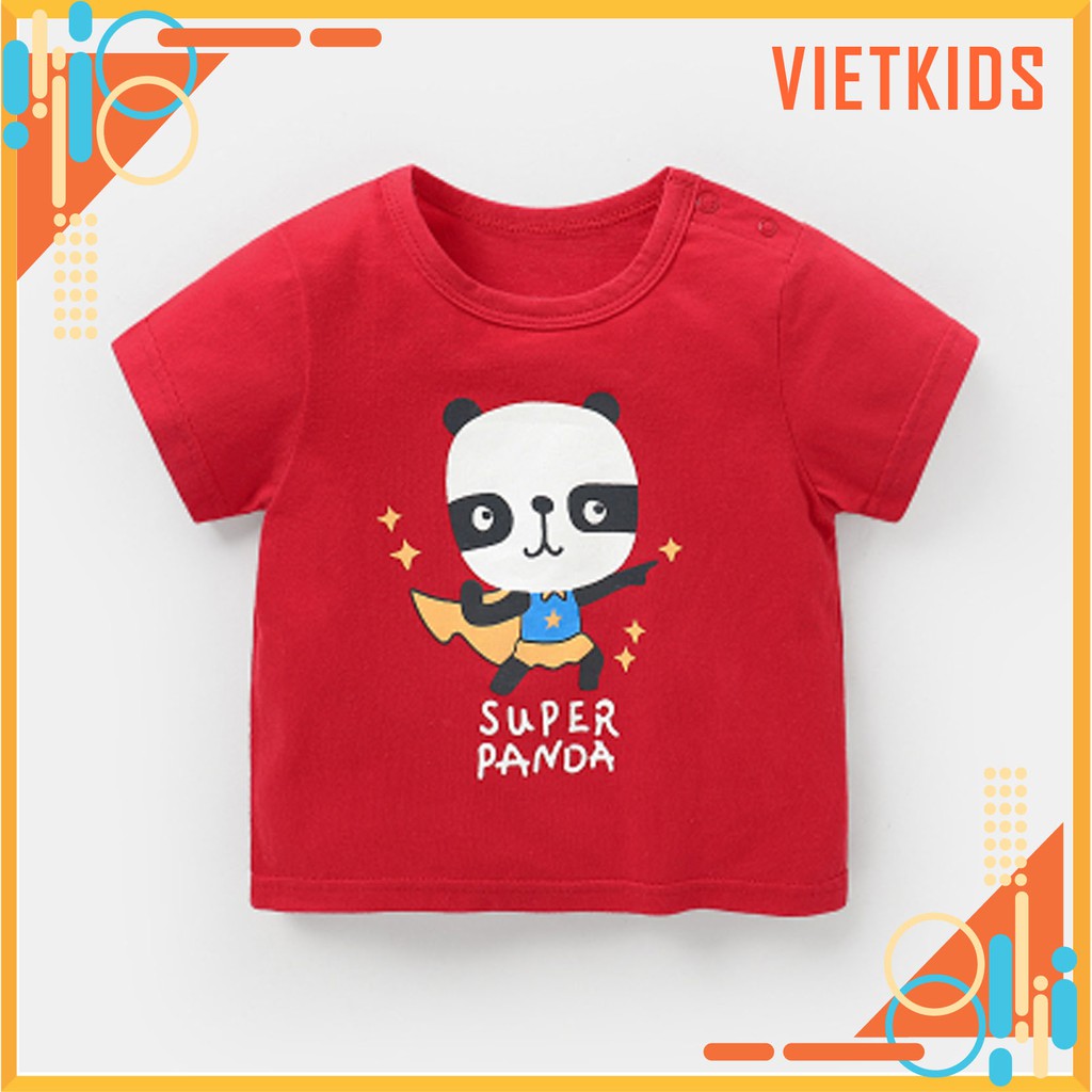 Áo bé trai Vietkids áo cộc tay cho bé chất cotton mẫu 2021