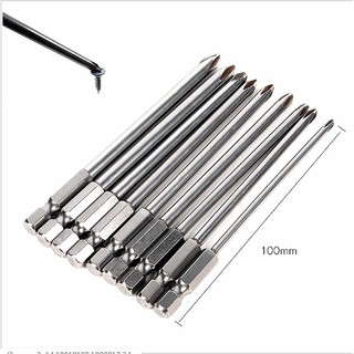 Bộ 9 mũi tô vít lắp máy khoan 100mm